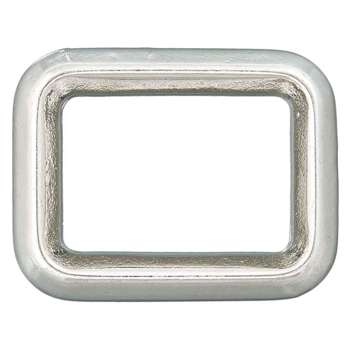 Кольцо прямоугольное, 25 мм, серебристый цвет