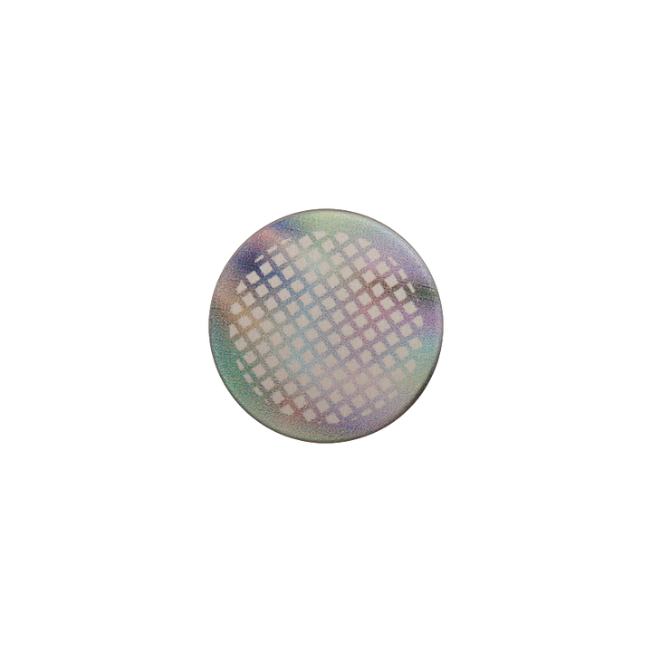 Bouton métal pied, 15mm, multicolore