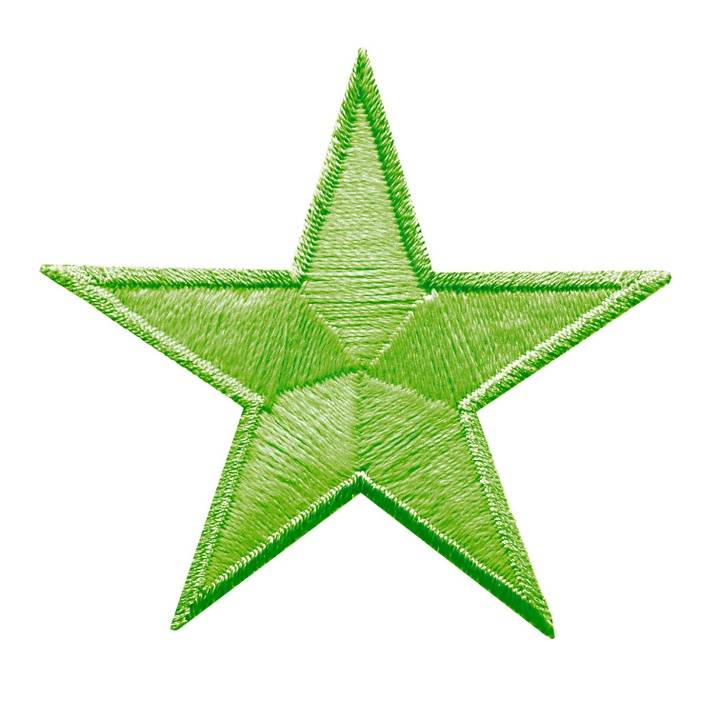 Термоаппликация СИЯНИЕ В НОЧИ, звезды, зеленая