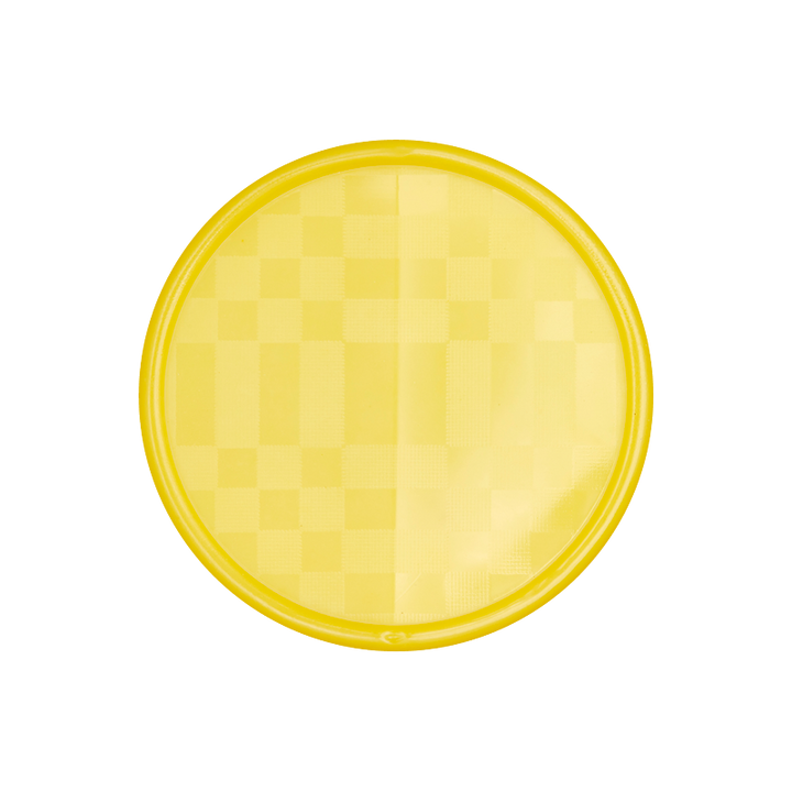 Polyesterknopf Öse, 23mm, gelb