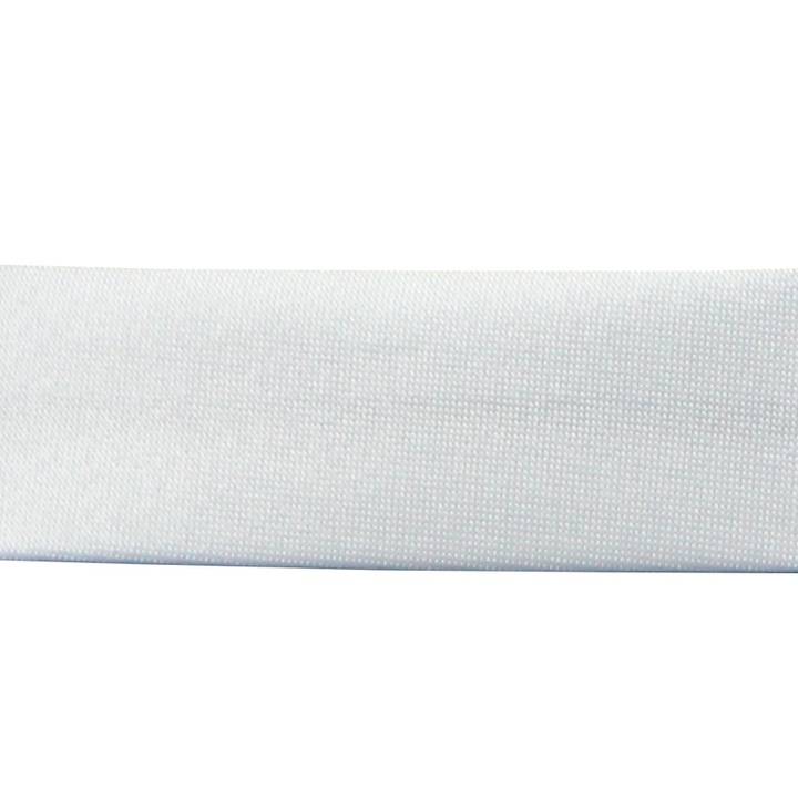 Косая бейка, 20 мм, белый цвет