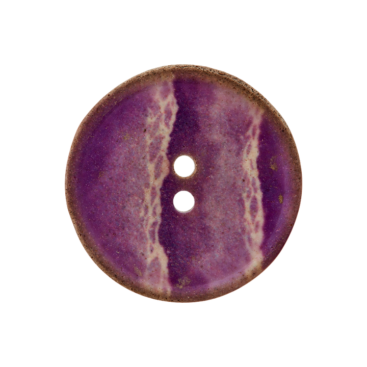 Polyesterknopf 2-Loch, 23mm, violett