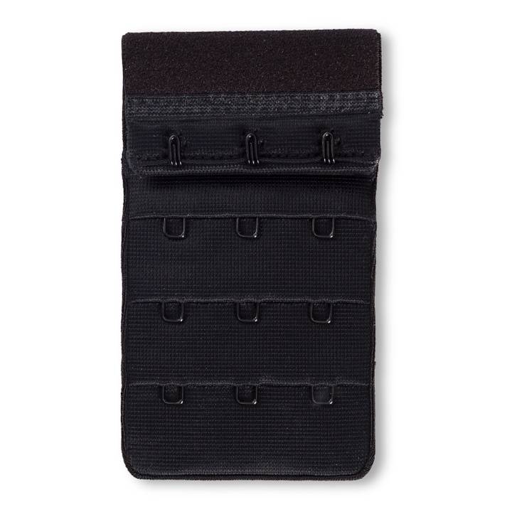 Rallonge attache de soutien-gorge, crochet 3x3, 50mm, noir