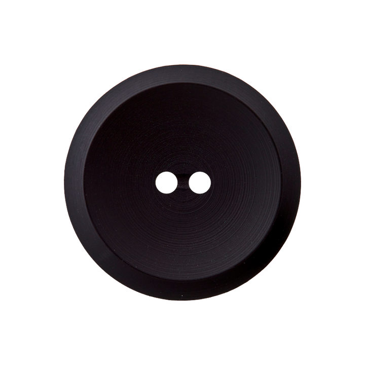 Polyesterknopf 2-Loch, 23mm, schwarz