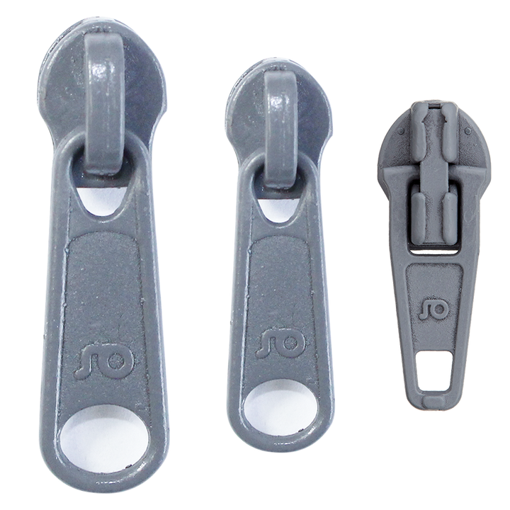 Zip puller 5mm grey
