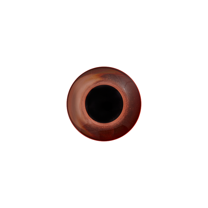 Пуговица «Звериный глаз», из полиэстера, на ножке, 15 мм, коричневый, средний цвет