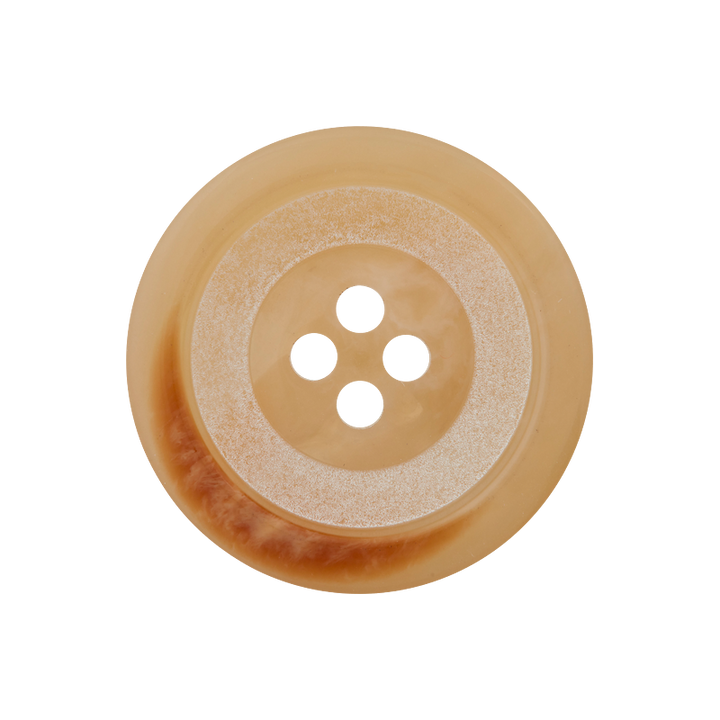 Polyester button 4-holes, 23mm, beige