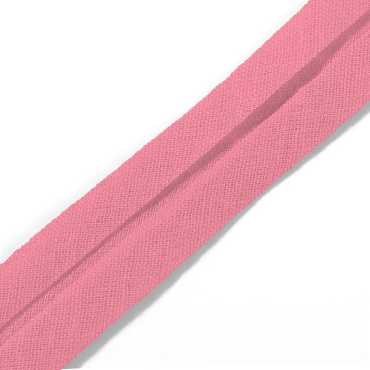Bias binding, cotton, 40/20mm, pastel pink, 30m