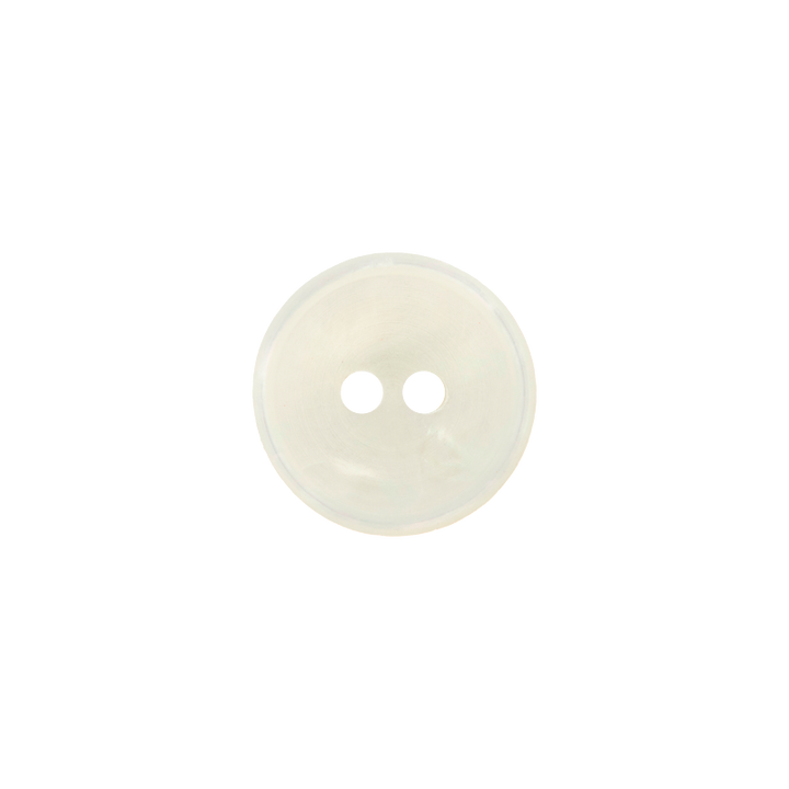 Polyester button 2-holes, 12mm, cream