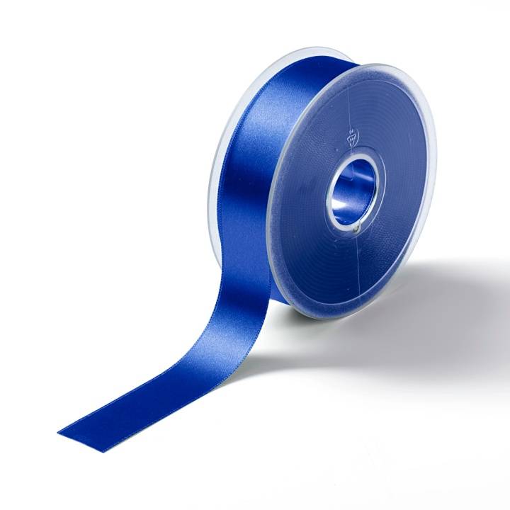 Satin ribbon, 25mm, royal blue