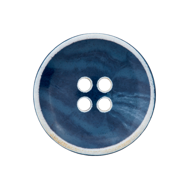 Polyester button 4-holes, 23mm, navy