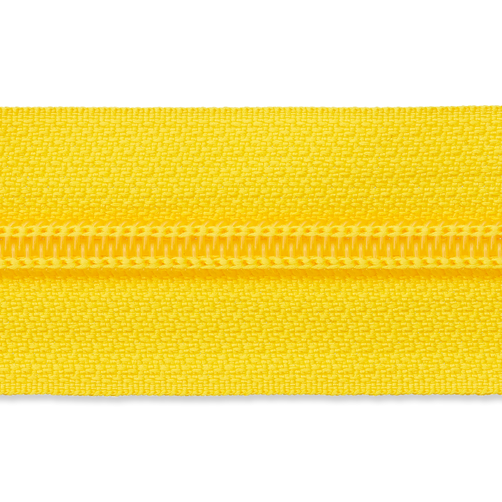 Застежка-молния, без ограничителя, 3 мм, желтый цвет