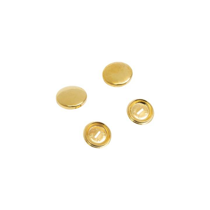 Cover buttons, 19mm, gold-coloured