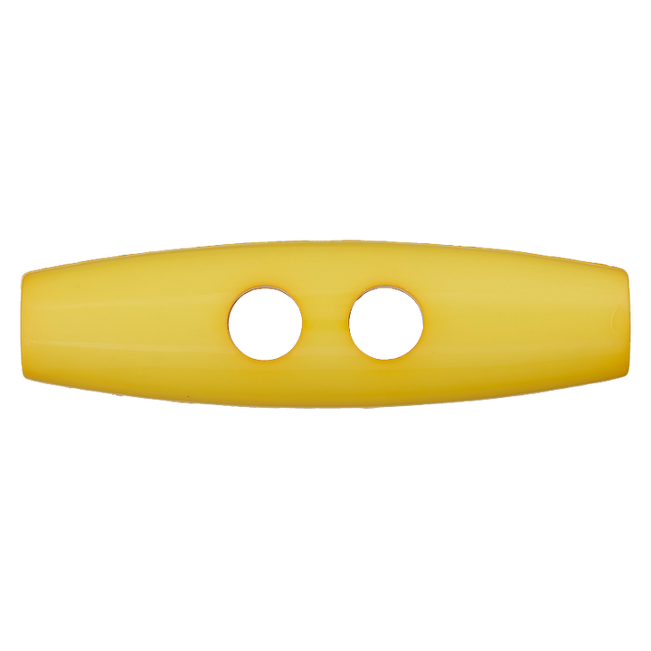 Polyesterknebel 2-Loch, 30mm, gelb