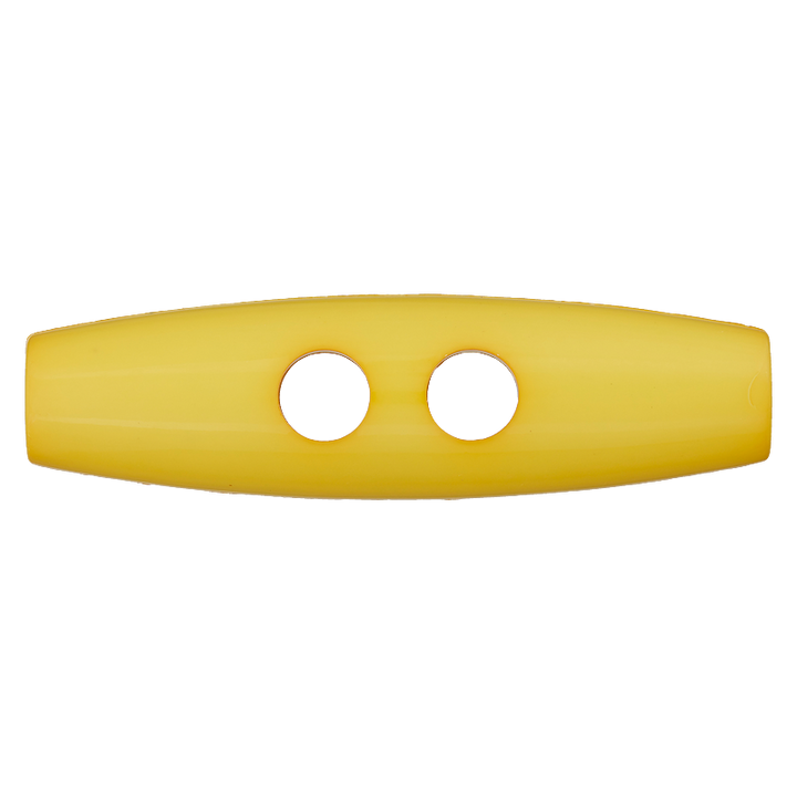 Buchette polyester 2-trous 30mm jaune