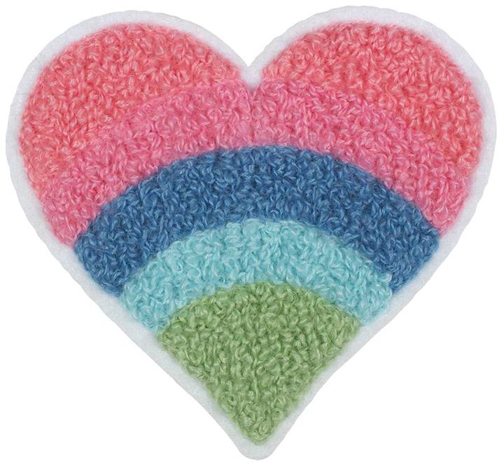 Appliqué Heart, multicoloured