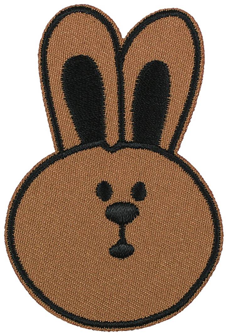 Appliqué Rabbit, medium brown