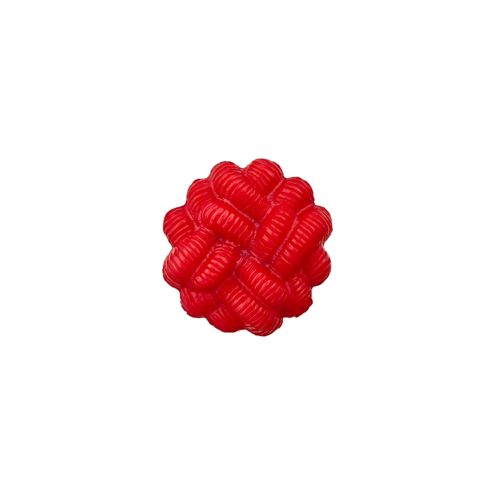 Polyester button shank, 18mm, red
