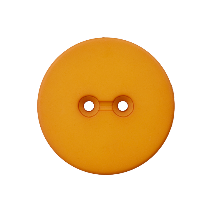 Polyester two-hole button 34mm yellow
