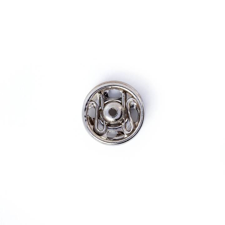 Snap fasteners, 6mm, silver-coloured
