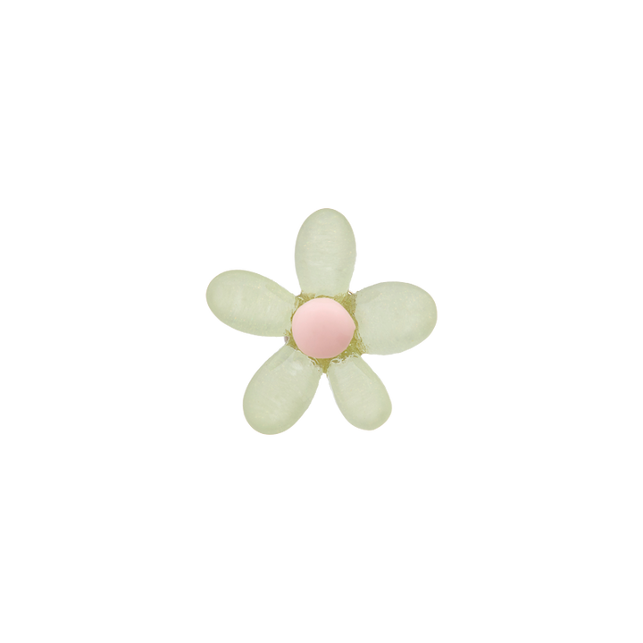 Polyester button shank, Flower