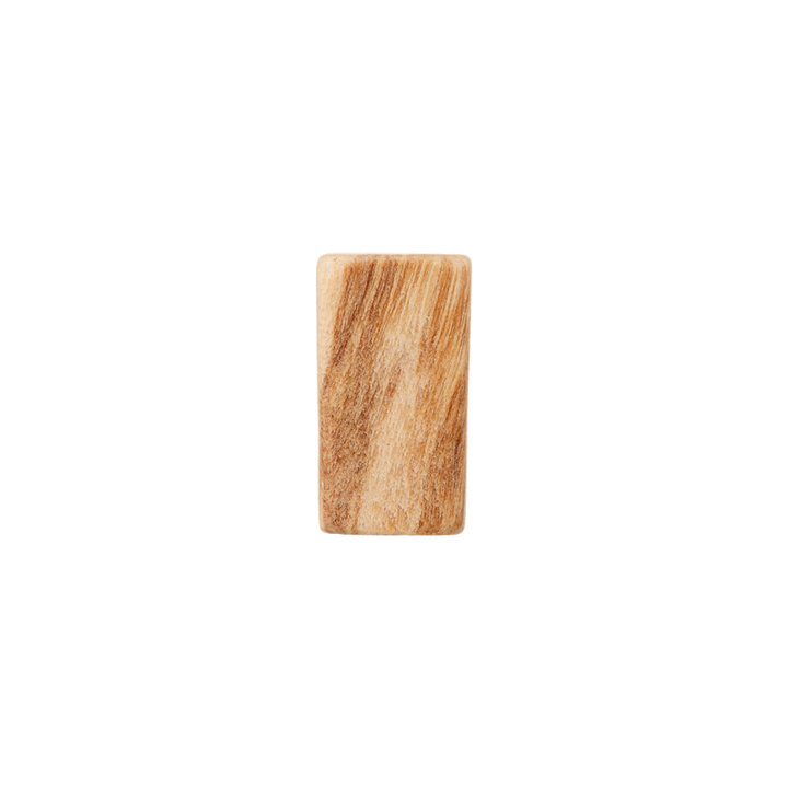 Holzkordelende/Durchlass 4mm, 15mm, beige