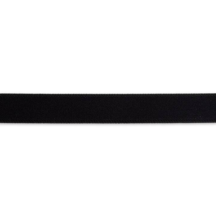 Velour-Elastic, 25mm, schwarz, 10m