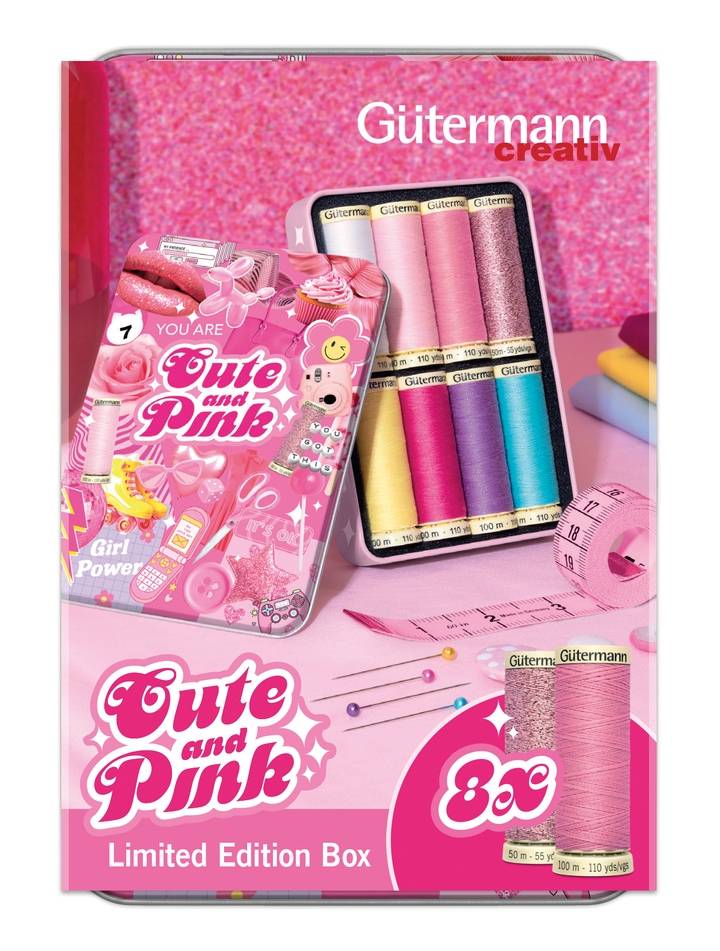 Cute and Pink-Box, 7 spools