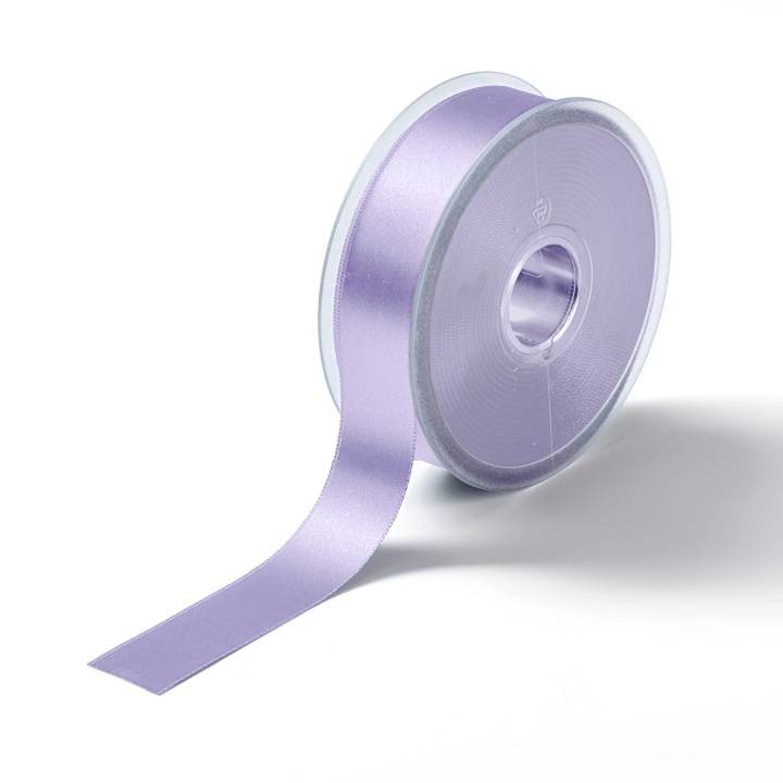 Ruban satin double face, 25mm, lilas