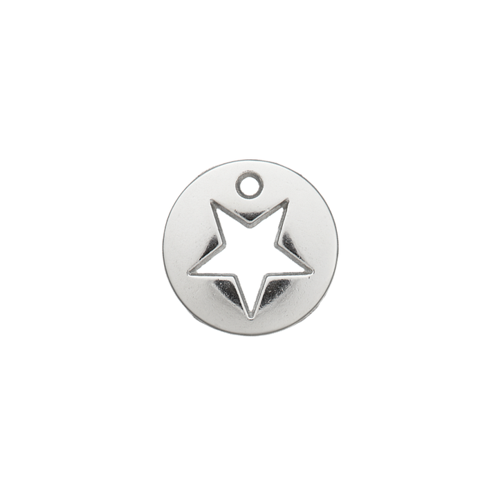 Декоративный аксессуар «Звезда», 12 мм, серебристый цвет