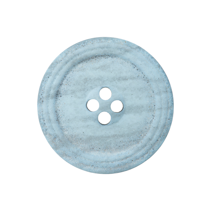 Polyesterknopf 4-Loch, 23mm, hellblau