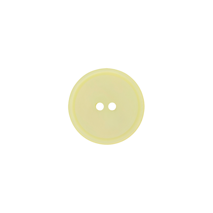 Polyesterknopf 2-Loch, 18mm, gelb