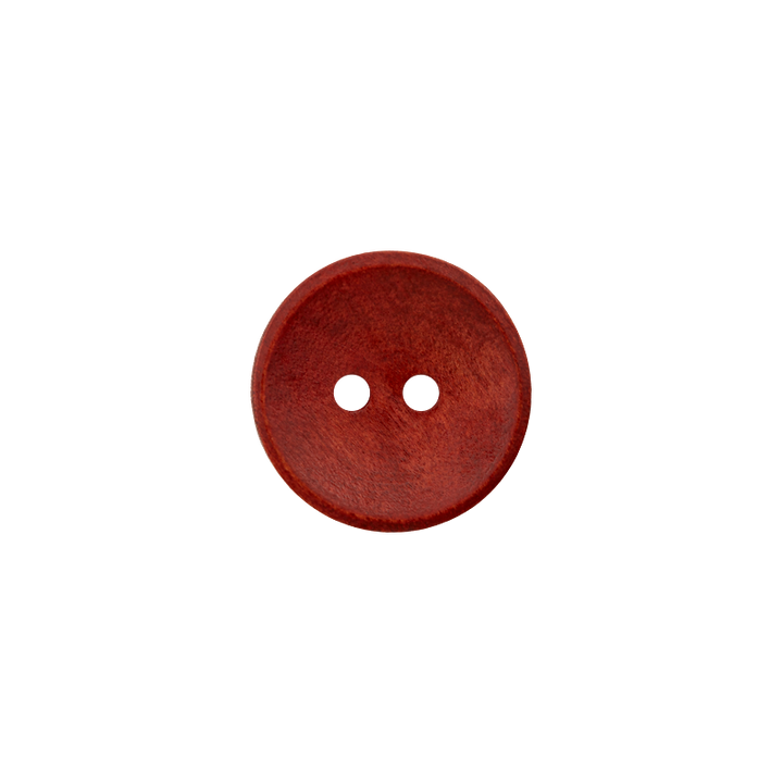 Wood button 2-holes, 18mm, medium brown