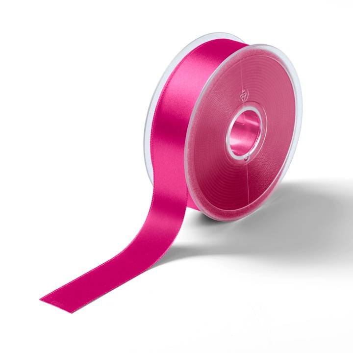Satin ribbon, 25mm, pink