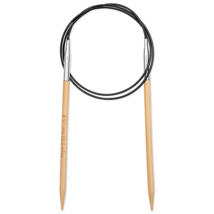 Circular knitting needle Prym 1530, bamboo, 80cm, 5.00mm