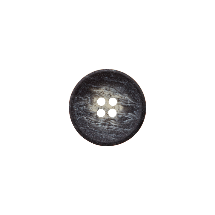 Пуговица из полиэстера, с 4 отверстиями, для костюма, 15 мм, цвет серый, темный
