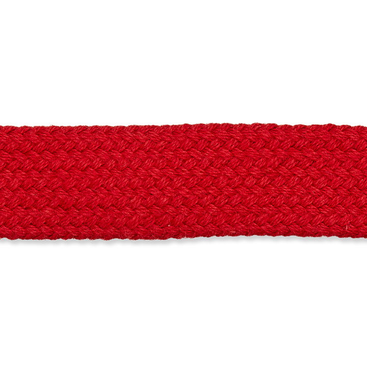 Галун плетеный, 8 мм, красный цвет