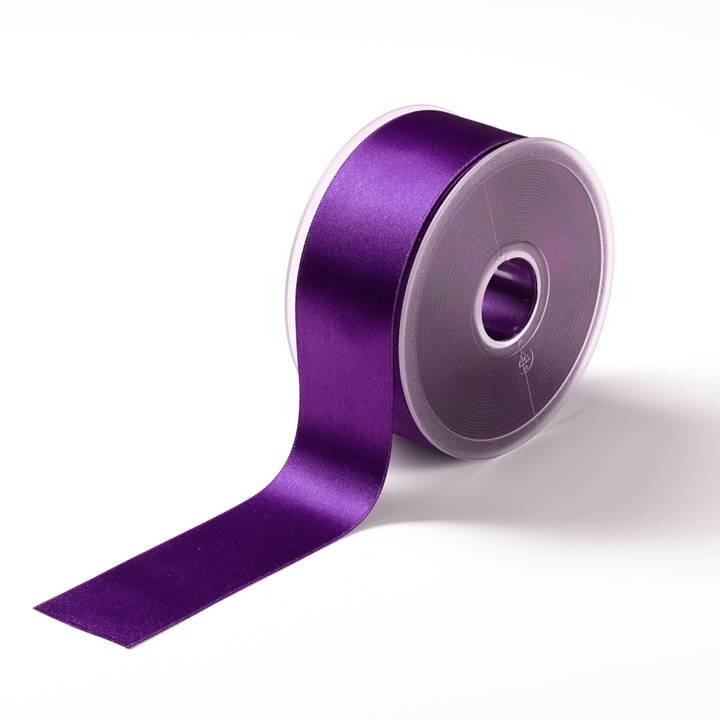 Satin ribbon, 38mm, violet