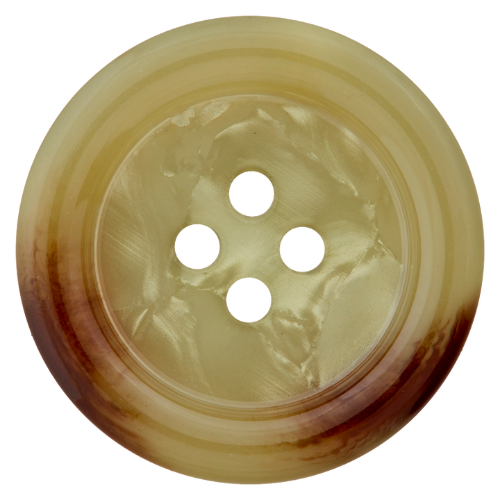 Polyester button 4-holes, 28mm, light olive