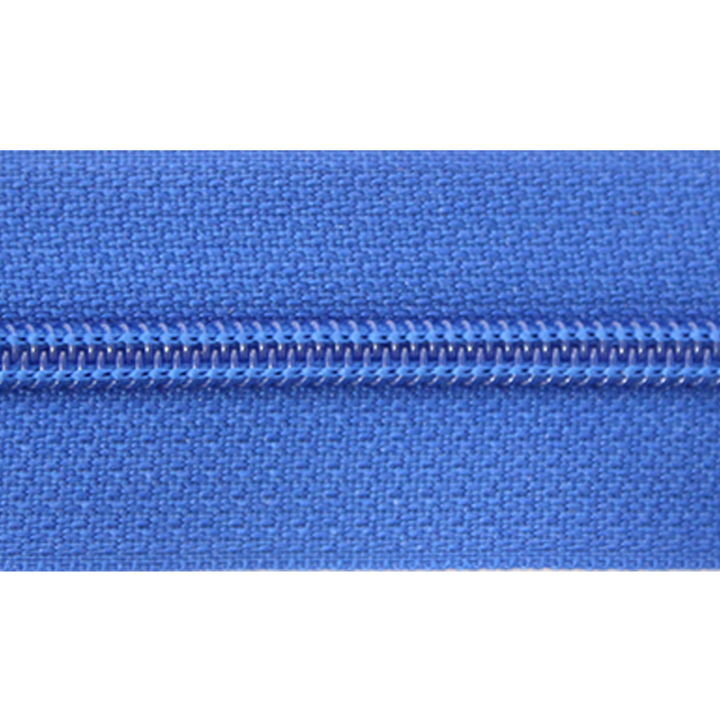 Застежка-молния, без ограничителя, 5 мм, синий цвет