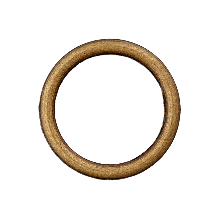 Кольцо металлическое, 20 мм, цвет состаренной латуни