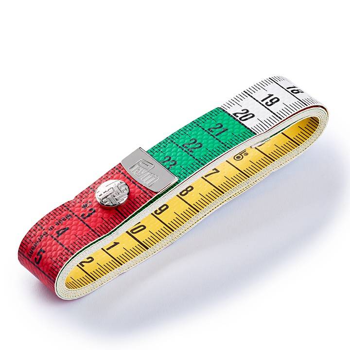 Tape measure Color Plus with button, cm- and/or inch scale