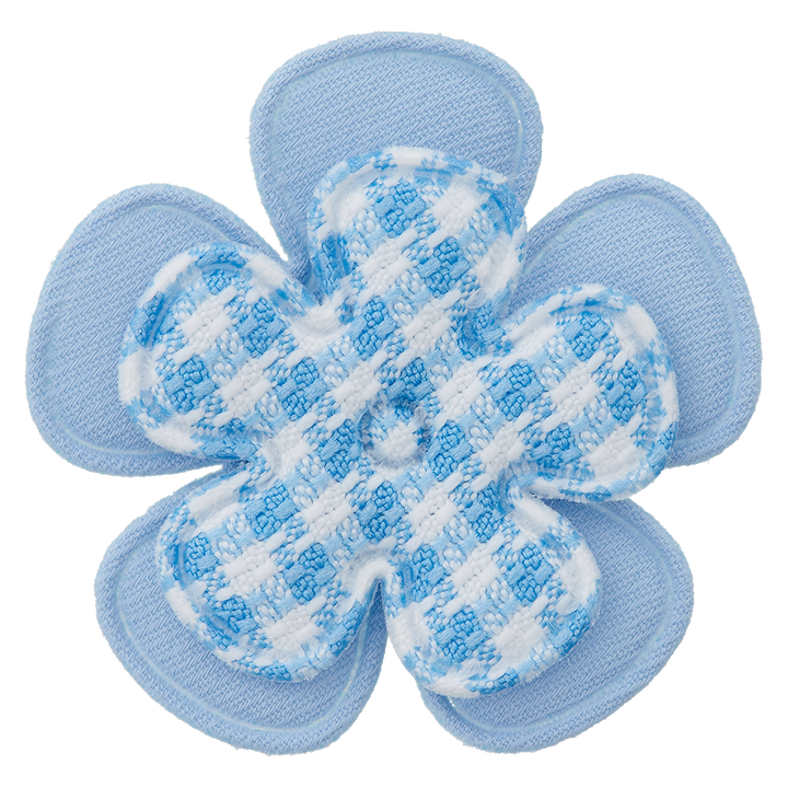 Zierteil Blume, 35mm, hellblau