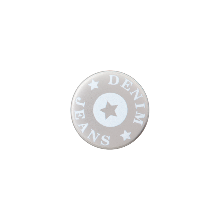 Bouton jeans à visser, 17mm, blanc