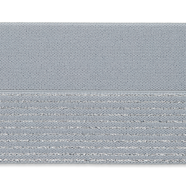 Tесьма эластичная, окантовочная, 60 мм, цвет серый, средний