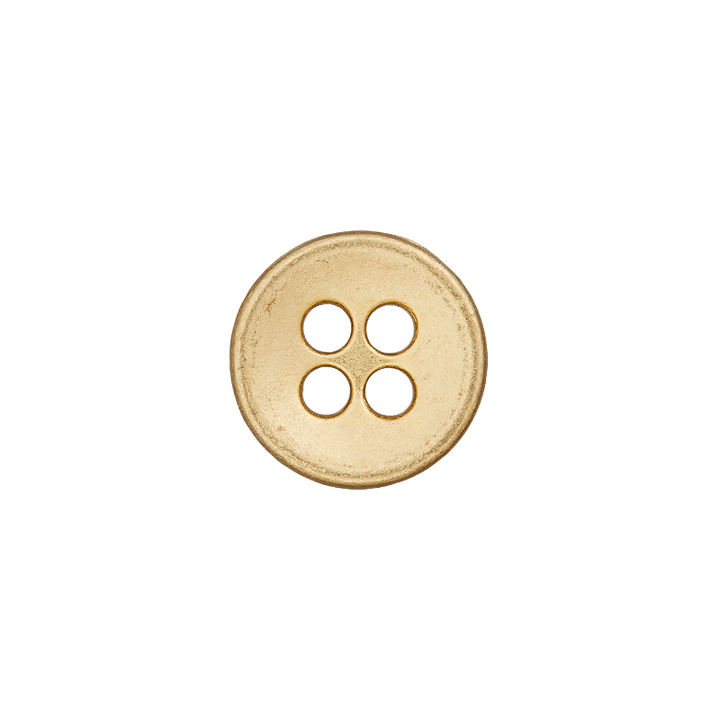 Metal Four-Hole Button 9mm gold