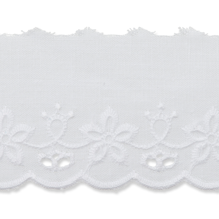 Eyelet embroiderie 38mm white