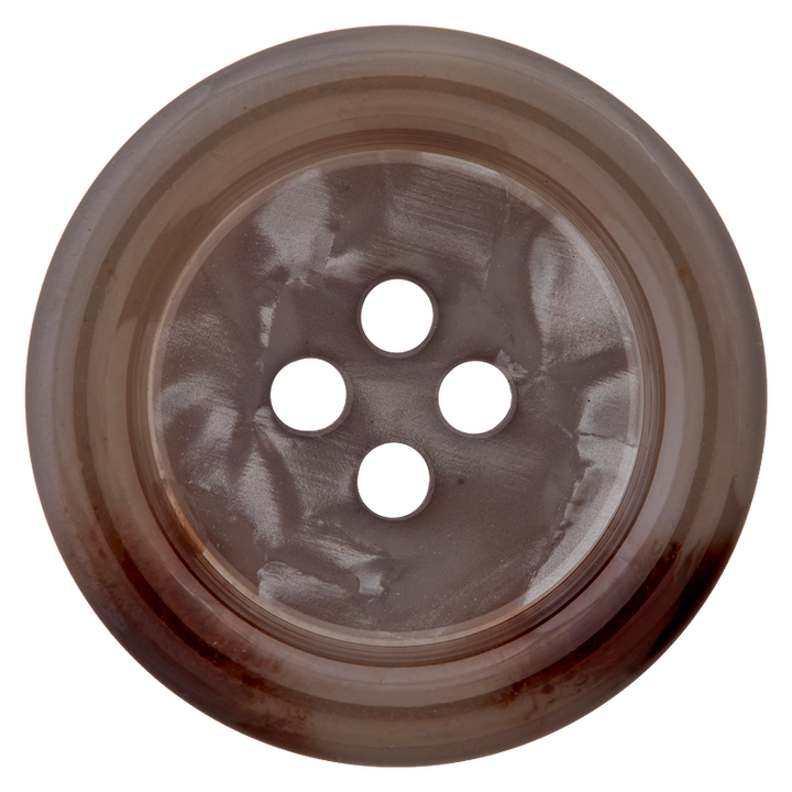 Polyester button 4-holes, 28mm, dark grey