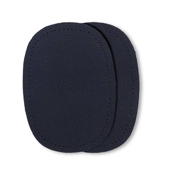 Sew-on nappa leather patches, 10 x 14cm, dark blue