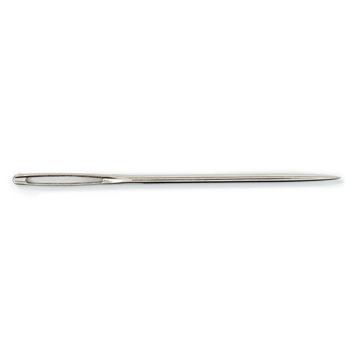 Embroidery needles with point, No. 24, 0.80 x 37mm, silver eye